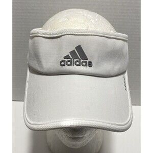 Adidas Aeroready Woman's Superlite Visor Hat White Golf Tennis OSFA Adjustable